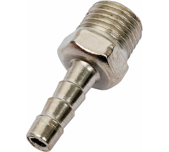 Штуцер с наружной резьбой 1/4" - елочка 6 мм ARMA M1/4-06