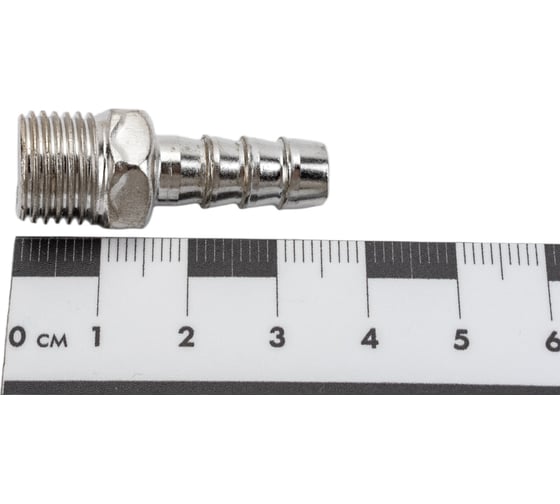 Штуцер с наружной резьбой 1/4" - елочка 8 мм ARMA M1/4-08