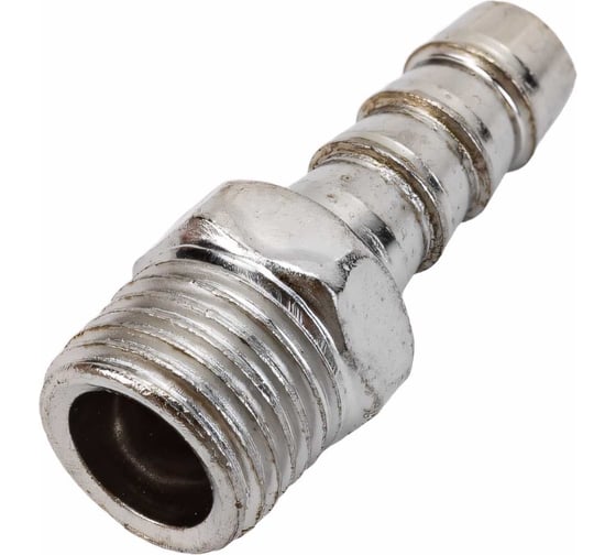 Штуцер с наружной резьбой 1/4" - елочка 8 мм ARMA M1/4-08