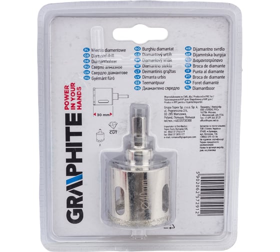 Сверло по керамической плитке 40 мм GRAPHITE 57H291