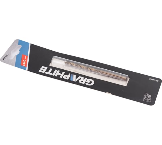 Сверло по металлу 6 мм, HSS-Co GRAPHITE 57H038