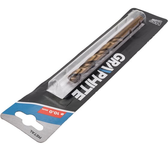 Сверло по металлу 10 мм, HSS-Co GRAPHITE 57H054