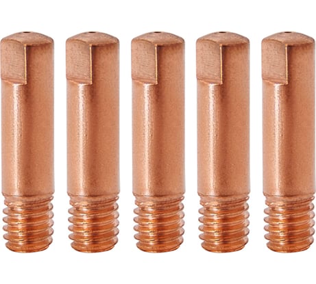 Наконечник 5 шт, М6, 25 мм, 0.8 мм, E-Cu Оберон XL140.0059.5