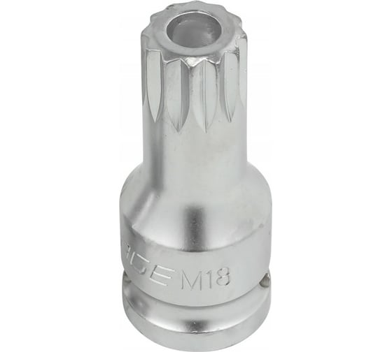 Головка-бита SPLINE с отверстием M18, 60 мм, 1/2'' Forsage F-24806018B(51713) 1
