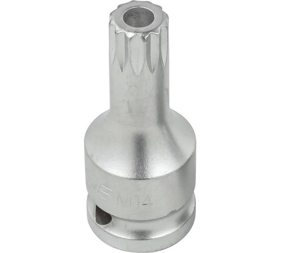 Головка-бита SPLINE с отверстием M14, 60 мм, 1/2''D Forsage F-24806014B(51711) 1