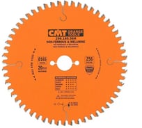 Диск пильный по цветным металлам и ПВХ 165x20x2.2/1.6 мм, -6°, TCG, Z=56 CMT 296.165.56H 24621213