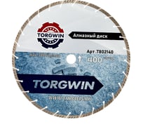 Диск алмазный турбосегментный 400x10x32/25.4 мм, широкий сегмент TORGWIN T802140