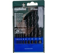 Набор сверл по металлу 10 шт. (D 1-10 мм) Metabo 627158000