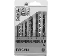 Набор универсальный сверл по металлу, камню, дереву 9 шт. (D 4,6,8 мм) Bosch 2.607.018.368