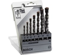 Набор сверл по бетону 7шт. (D 4; 5; 6; 7; 8; 10; 12 мм) Bosch 2.608.597.712