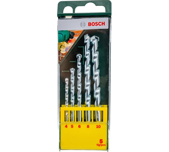 Набор сверл по камню 5 шт. (D 4-10 мм) Bosch 2.607.019.438