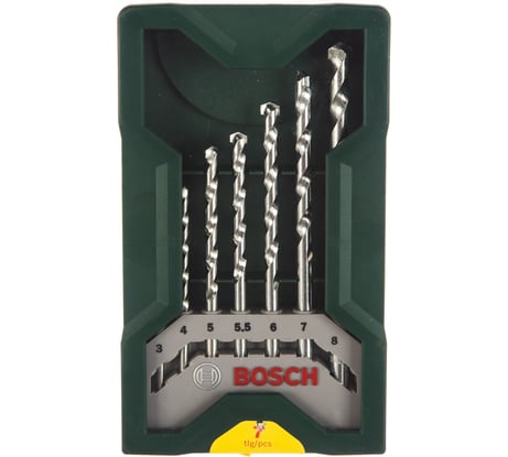 Набор сверл по камню 7 шт. (3; 4; 5; 5.5; 6; 7 и 8 мм) Bosch 2.607.019.581
