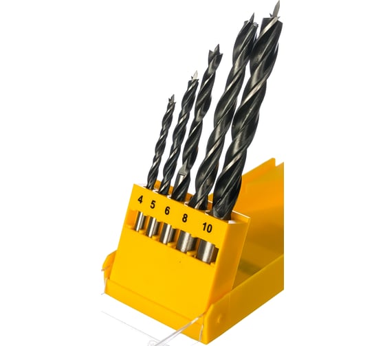 Набор сверл по дереву 5 шт. (D 4; 5; 6; 8; 10 мм) DEWALT 4535