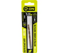 Сверло по металлу HSS TIN 5x86 мм, нитридтитановое покрытие On 14-21-050