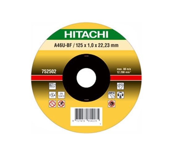 Диск отрезной по нержавеющей стали 115х22,2 мм Hitachi HTC-752501