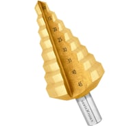 Сверло ступенчатое 10-45 мм, 8 ступеней vertextools 10-45