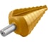 Сверло ступенчатое 10-45 мм, 8 ступеней vertextools 10-45 3