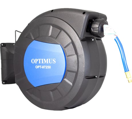 Шланг пневматический армированный pvc на катушке (15 м; 10x16 мм; 20 бар) Optimus OPT-97250