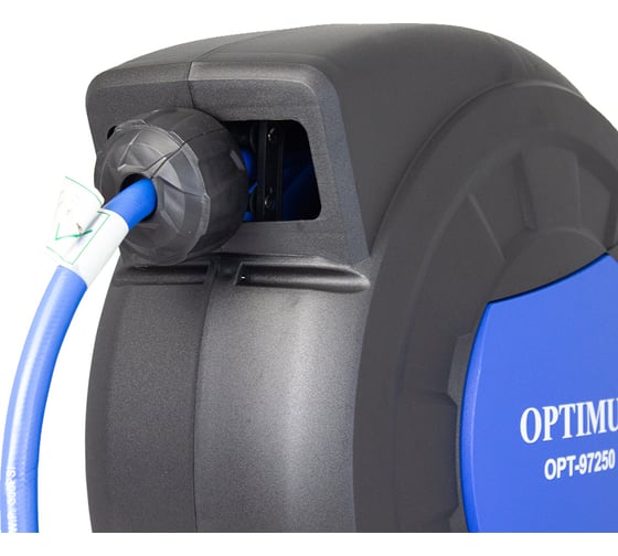 Шланг пневматический армированный pvc на катушке (15 м; 10x16 мм; 20 бар) Optimus OPT-97250