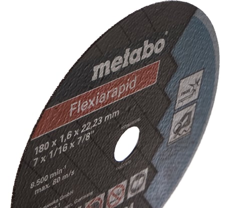 Диск отрезной по нержавеющей стали 180x22,2 мм Metabo 616184000