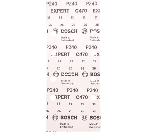 Лист шлифовальный по дереву и краске (10 шт; 93х230 мм; К240) Bosch 2.608.605.230