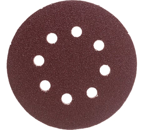 Шлифлист липучка по дереву и металлу 5 шт. 125 мм К80 Энкор 20203