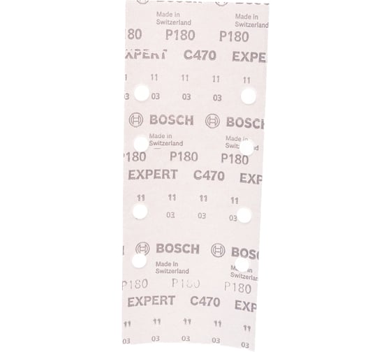 Лист шлифовальный по дереву и краске (10 шт; 93х230 мм; К180) Bosch 2.608.605.229