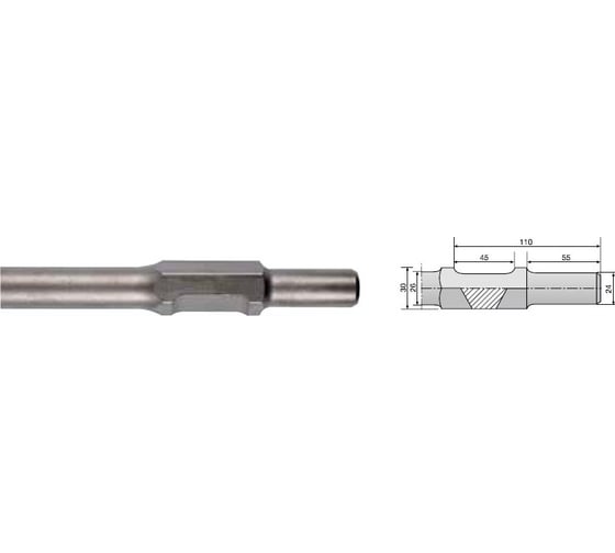 Долото пика шестигранное (30х400 мм) Hitachi 751543