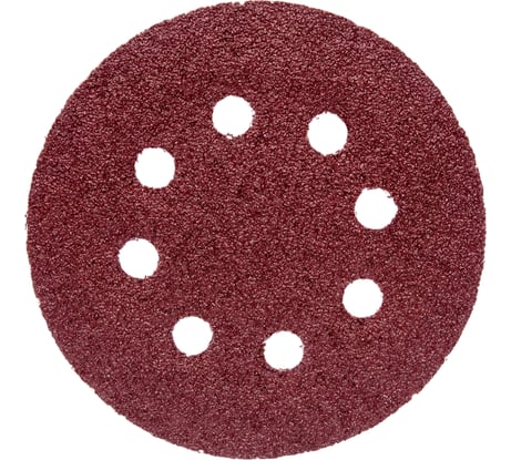 Круг 125 мм, Р36, абразивный, самозацепляемый, с отверстиями, 10 шт MOSTEK 3412503