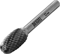 Бор-фреза по металлу твердосплавная овальная, тип E, 12 мм Denzel 72038