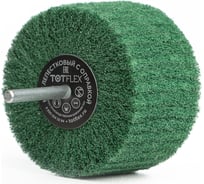 Круг лепестковый нетканый на оправке комбинированный (80x50x6 мм, very fine green) Totflex 4631165600116