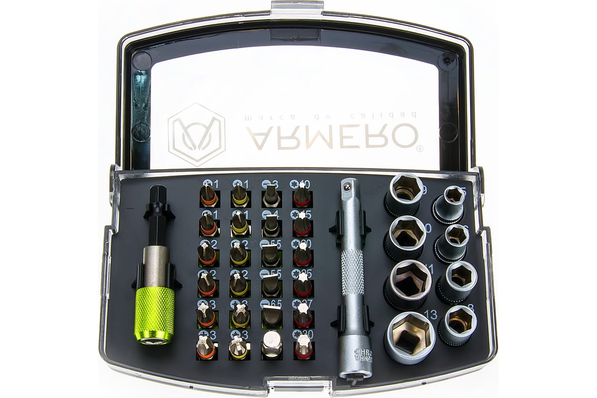 Набор бит и насадок A440/034, 34 шт Armero AK40-034 - выгодная цена ...