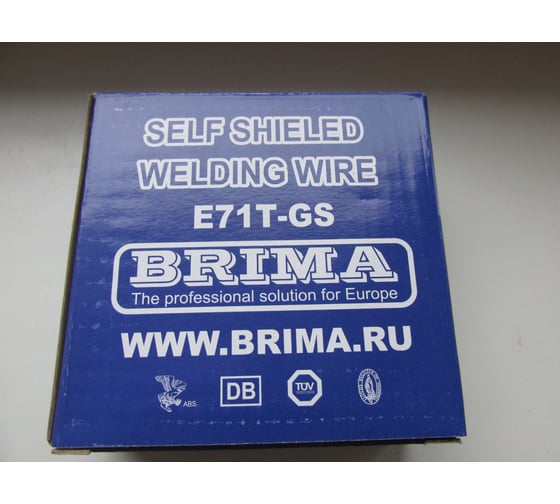 Проволока сварочная порошковая E71T-GS 1 мм, 1 кг Brima НП000001208