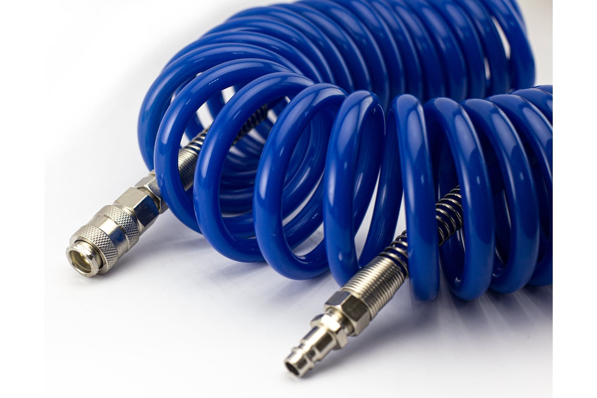 Шланг воздушный спиральный полиуретановый 8-12 мм, 7.5 м Rotake RH ...