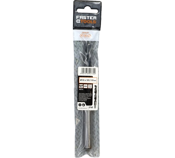 Сверло по металлу 12х101х151 мм FASTER TOOLS 2760
