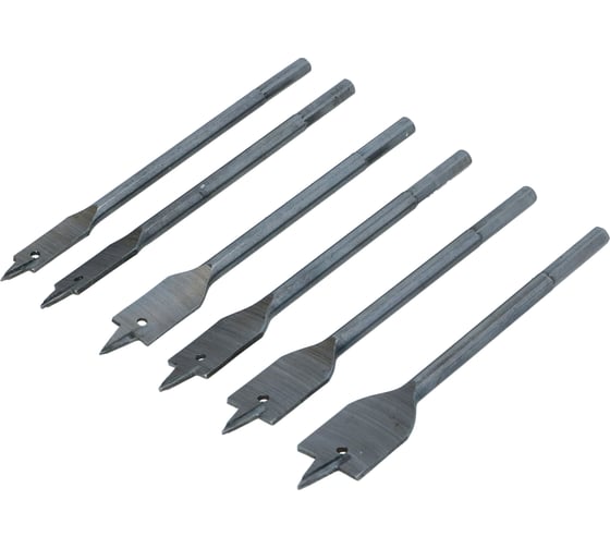 Сверла перовые по дереву 6 шт, 10-25 мм FASTER TOOLS 437