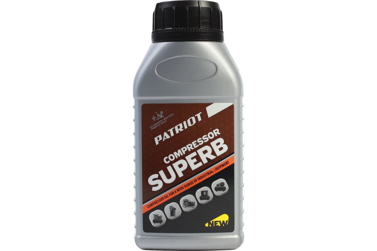 Масло COMPRESSOR OIL GTD 250/ VG 100 250 мл Patriot (1165) 850030625 -  выгодная цена, отзывы, характеристики, фото - купить в Москве и РФ