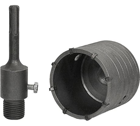 Коронка по бетону ударная 75 мм в сборе, SDS-plus, твердосплавная TORGWIN T551394