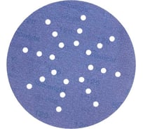 Шлифовальный круг на липучке CERAMIC L712T 225 мм, 24 отверстия, 5 шт, Р100 Sunmight 78007R