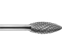 Бор-фреза твердосплавная пламевидная H1232 12 мм, хв-к 6 мм SOVIS 15638