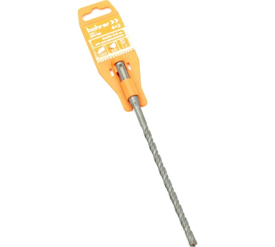 Бур Профи 8x150х210 мм, 4 резца + 2 спирали, SDS-Plus BOHRER 30308210 1