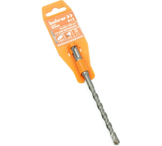 Бур Профи 8x100х160 мм, 4 резца + 2 спирали, SDS-Plus BOHRER 30308160