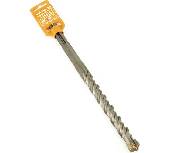 Бур 4+ 22x200х340 мм, 4 резца + 2 спирали, SDS-Max BOHRER 30522345 1