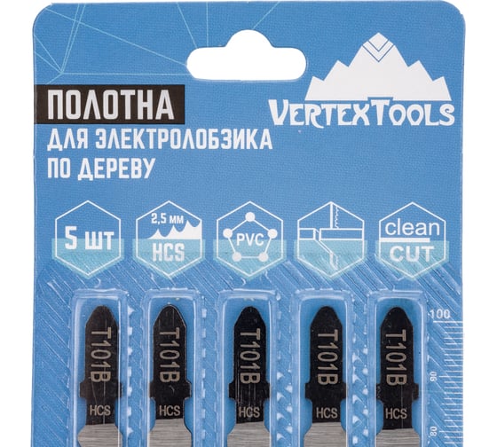Полотно по дереву T101B для электролобзика vertextools T101B