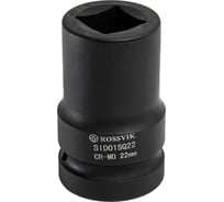 Головка торцевая ударная четырехгранная 22 мм, 80 мм, 1"DR Rossvik SID01SQ22