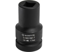 Головка торцевая ударная четырехгранная 17 мм, 80 мм, 1"DR Rossvik SID01SQ17