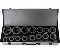 Набор головок ударных (15 предметов, 1"DR, 22-60 мм) Rossvik ST239