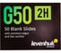 Стекла предметные с двумя лунками G50 2H 50 шт Levenhuk 73809 7