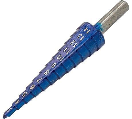 Сверло ступенчатое спиральное (3-14 мм; HSS4241) в блистере Forsage F-44738S(49821)