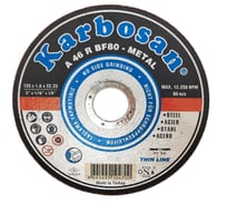Диск отрезной по металлу 125x1.6x22 мм Karbosan KAR-910470